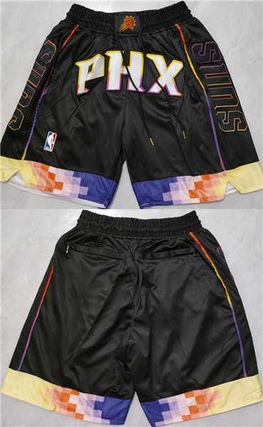 Mens Phoenix Suns Black Shorts->->NBA Jersey